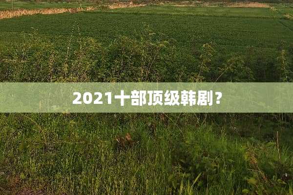 2021十部**韩剧？