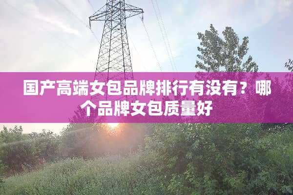 国产高端女包品牌排行有没有？哪个品牌女包质量好