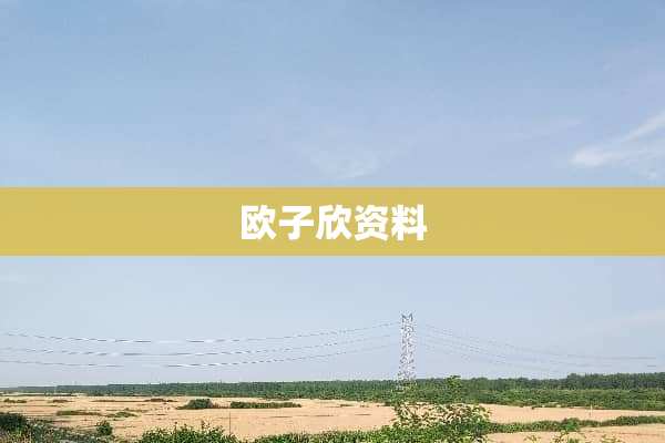 欧子欣资料