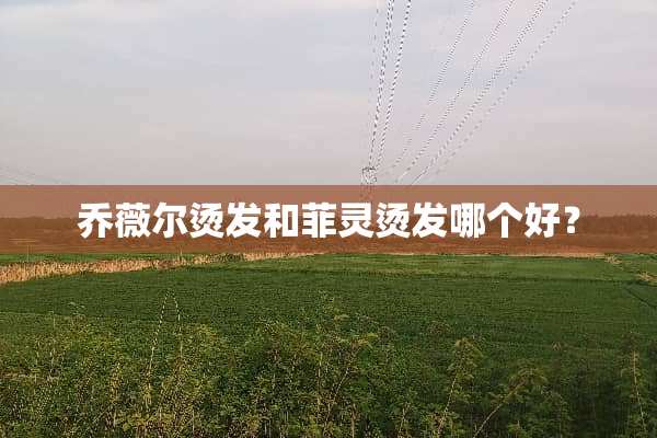 乔薇尔烫发和菲灵烫发哪个好？
