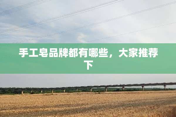 手工皂品牌都有哪些，大家推荐下
