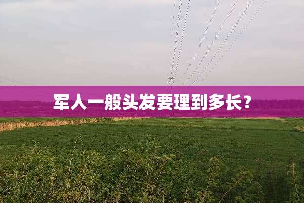 军人一般头发要理到多长？
