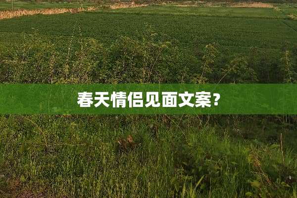 春天情侣见面文案？