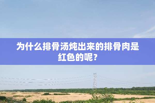 为什么排骨汤炖出来的排骨肉是红色的呢？