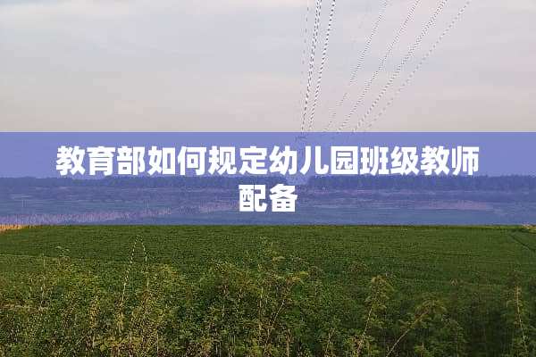 教育部如何规定幼儿园班级教师配备