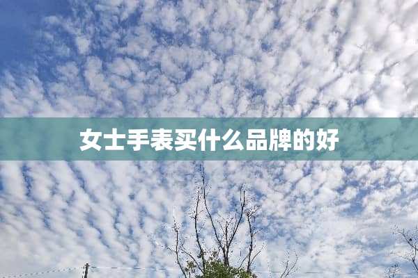 女士手表买什么品牌的好