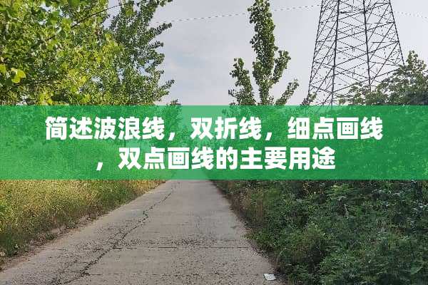 简述波浪线，双折线，细点画线，双点画线的主要用途