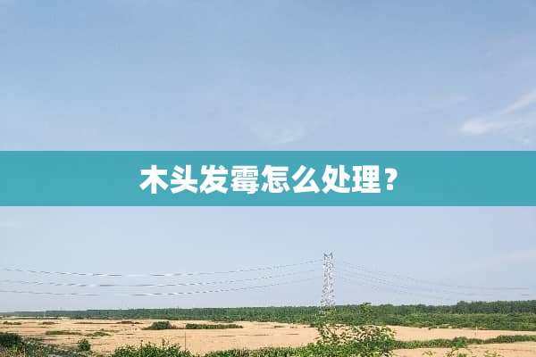 木头发霉怎么处理？