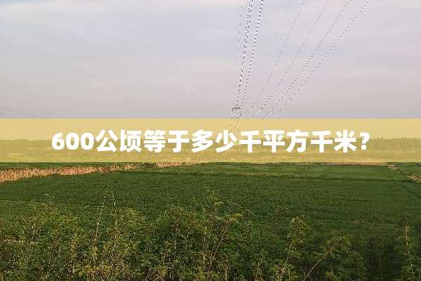 600公顷等于多少千平方千米？