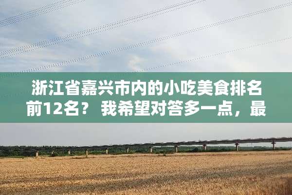 浙江省嘉兴市内的小吃美食排名前12名？ 我希望对答多一点，最好有具体地点