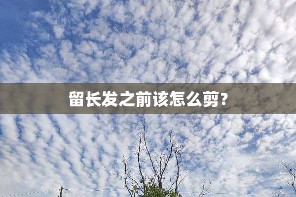 留长发之前该怎么剪？