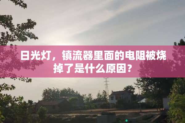 日光灯，镇流器里面的电阻被烧掉了是什么原因？