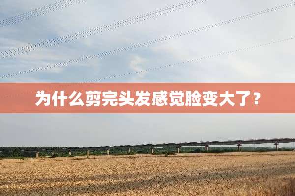 为什么剪完头发感觉脸变大了？