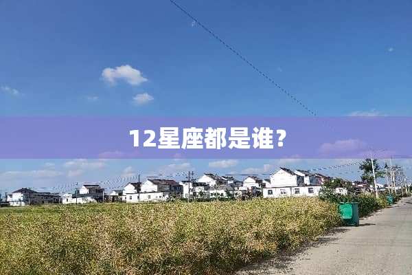 12星座都是谁？