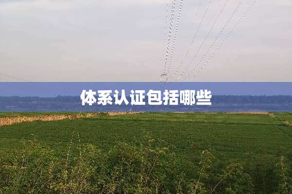 体系认证包括哪些