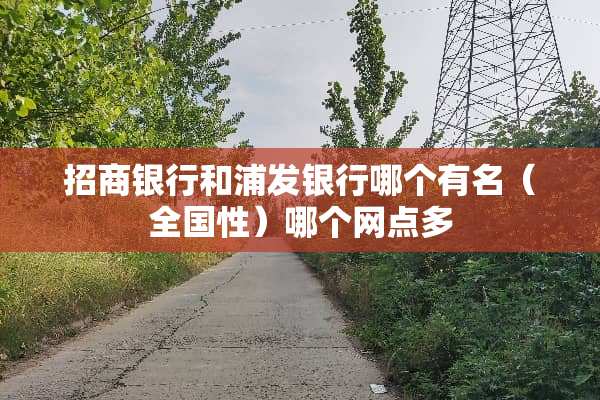 招商银行和浦发银行哪个有名（全国性）哪个网点多