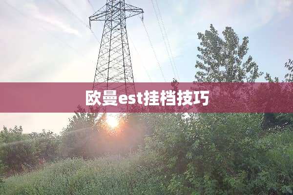 欧曼est挂档技巧