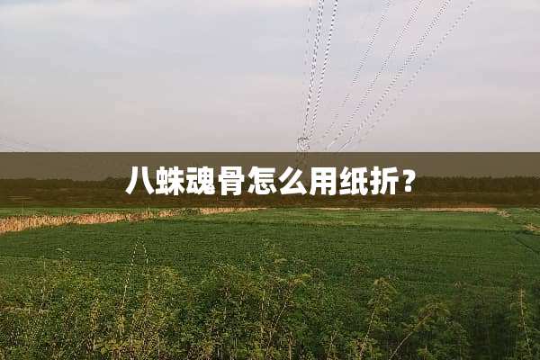 八蛛魂骨怎么用纸折？