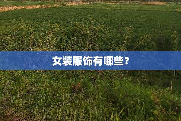 女装服饰有哪些？