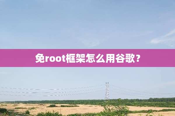 免root框架怎么用谷歌？