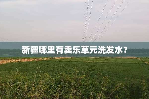 新疆哪里有卖乐草元洗发水？