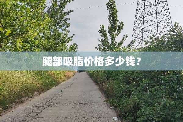 腿部吸脂价格多少钱？