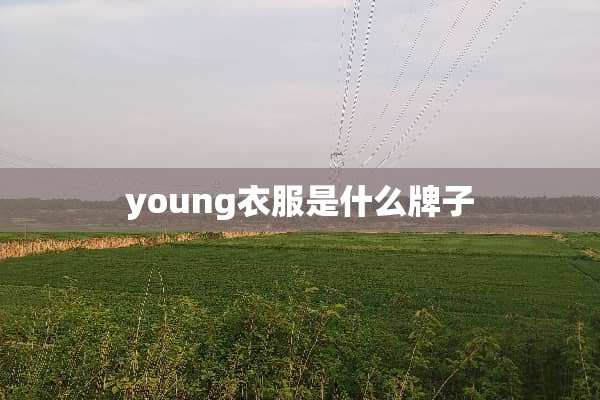 young衣服是什么牌子