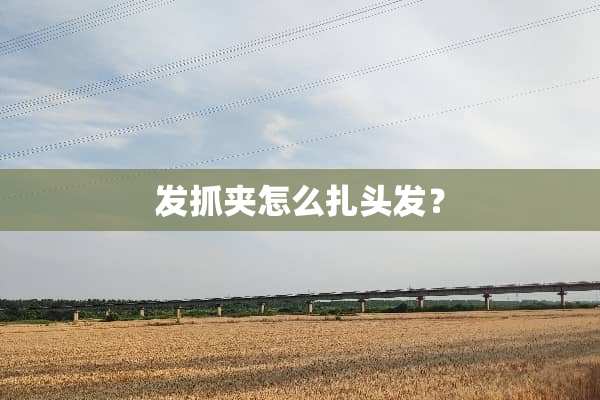 发抓夹怎么扎头发？