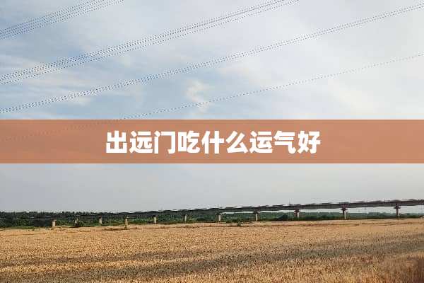 出远门吃什么运气好