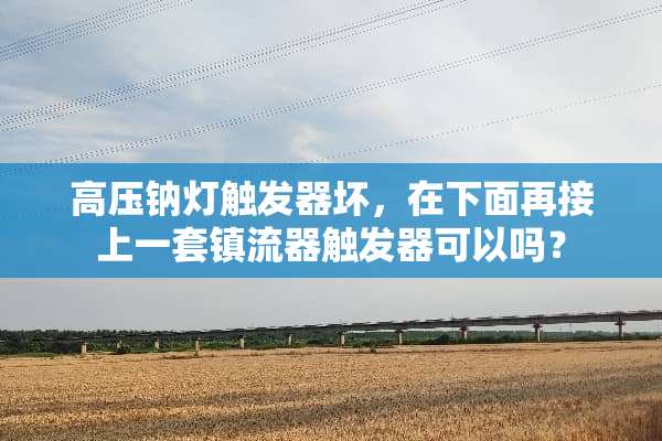 高压钠灯触发器坏，在下面再接上一套镇流器触发器可以吗？