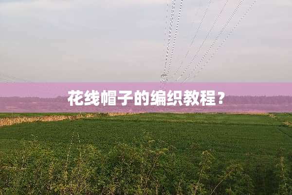 花线帽子的编织教程？