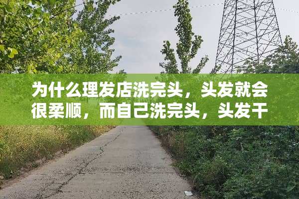 为什么理发店洗完头，头发就会很柔顺，而自己洗完头，头发干了以后那么毛燥？