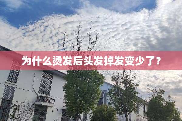 为什么烫发后头发掉发变少了？