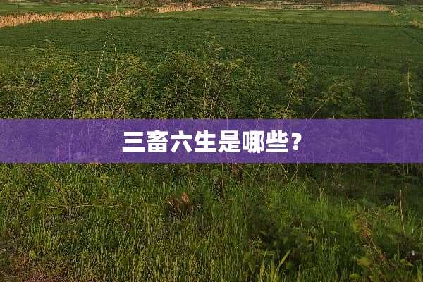 三畜六生是哪些？
