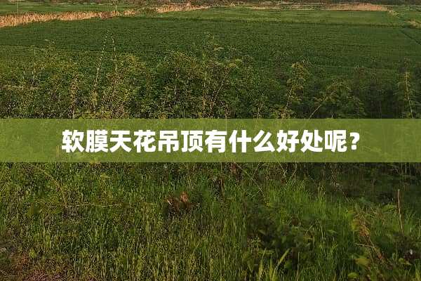 软膜天花吊顶有什么好处呢？