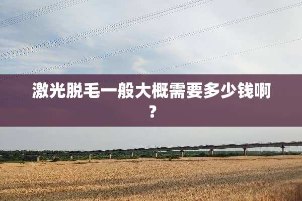 激光脱毛一般大概需要多少钱啊？