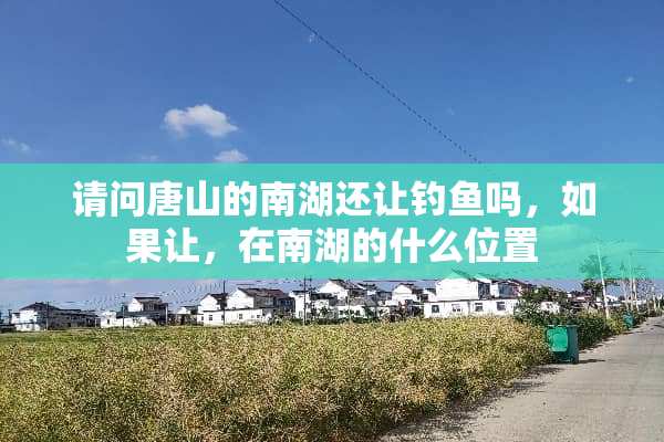 请问唐山的南湖还让钓鱼吗，如果让，在南湖的什么位置