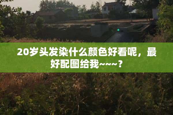 20岁头发染什么颜色好看呢，最好配图给我~~~？