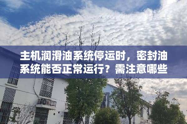 主机润滑油系统停运时，密封油系统能否正常运行？需注意哪些？为什么？