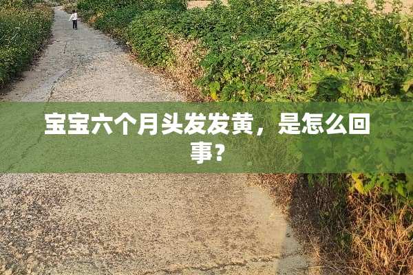 宝宝六个月头发发黄，是怎么回事？
