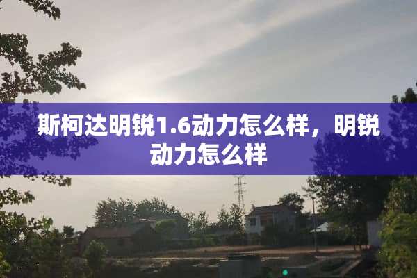 斯柯达明锐1.6动力怎么样，明锐动力怎么样