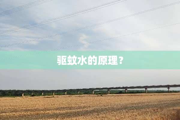 驱蚊水的原理？