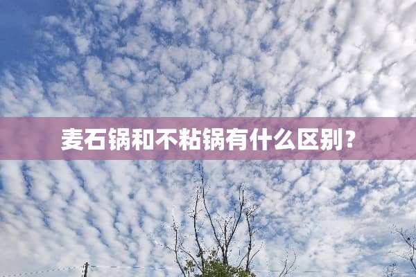 麦石锅和不粘锅有什么区别？