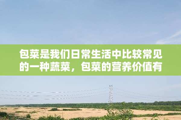 包菜是我们日常生活中比较常见的一种蔬菜，包菜的营养价值有哪些？
