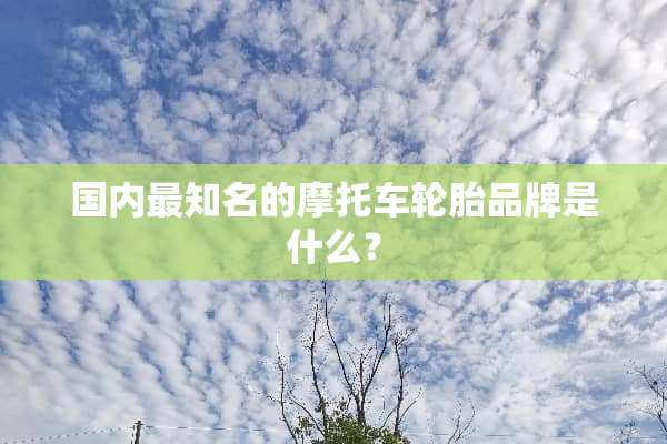 国内最知名的摩托车轮胎品牌是什么？