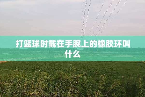 打篮球时戴在手腕上的橡胶环叫什么