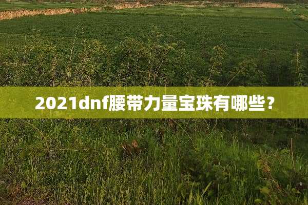 2021dnf腰带力量宝珠有哪些？