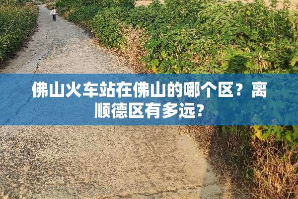 佛山火车站在佛山的哪个区？离顺德区有多远？