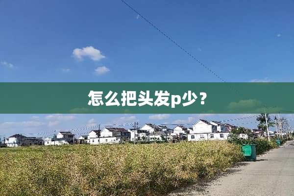 怎么把头发p少？