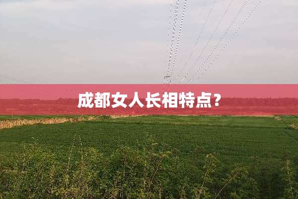 成都女人长相特点？